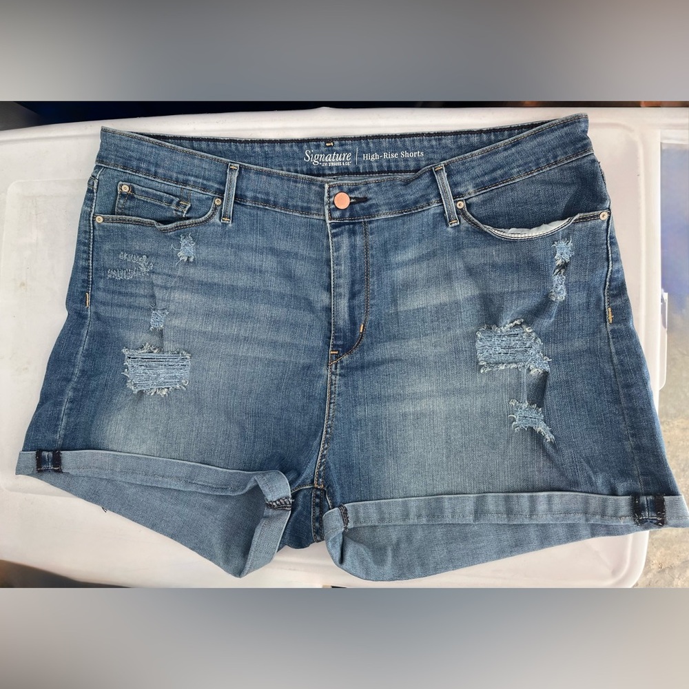Levis Denim High Rise Shorts Size 22